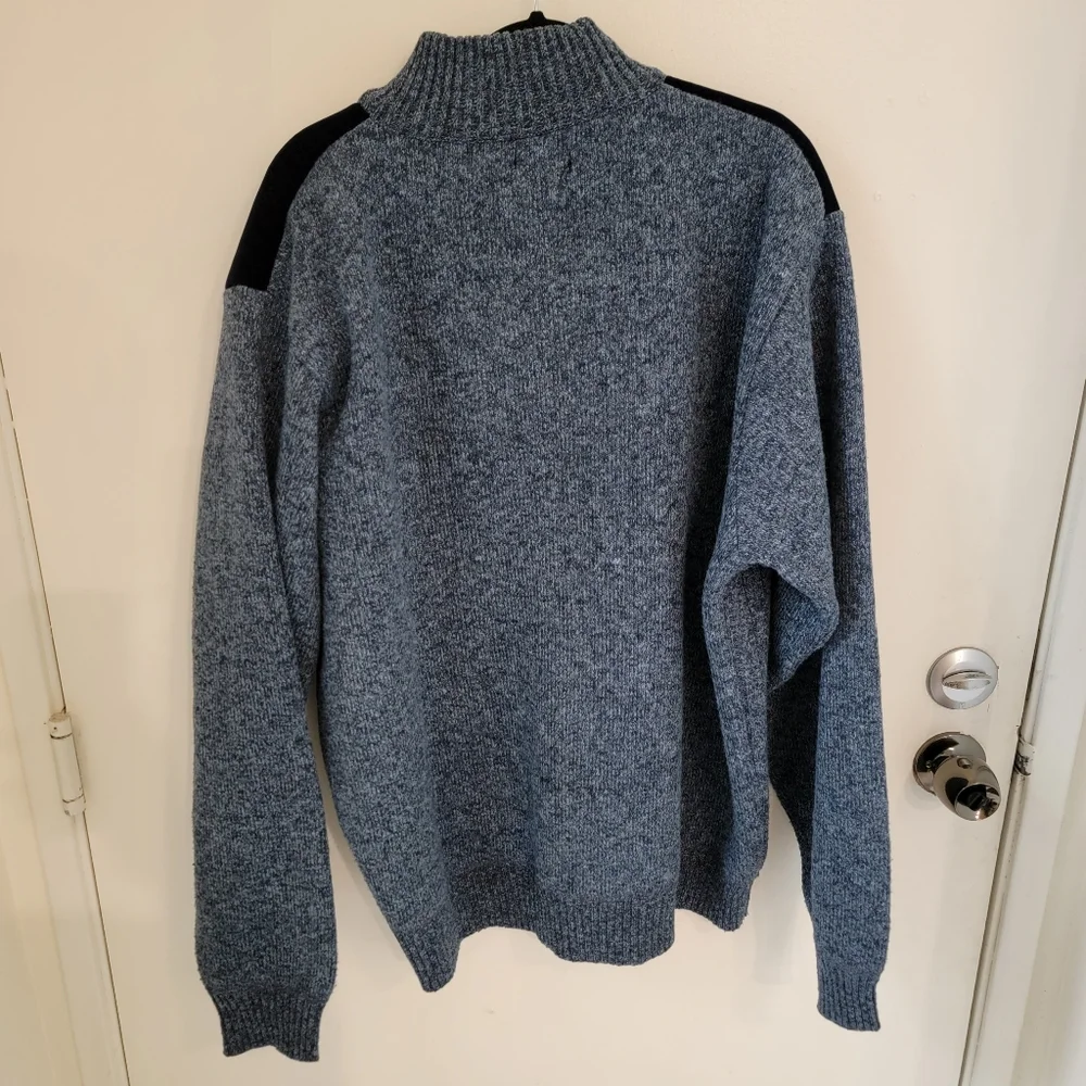 Gioberti Wool and faux suede sweater - Picture 2 of 5